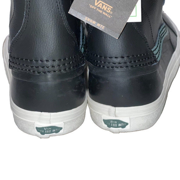Vans Standard Snow MTE Boots Black Duck Green Snow Boots Men’s Size 8 Leather - Picture 12 of 16